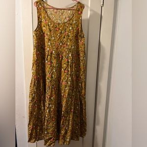 Mustard Yellow Midi Dress